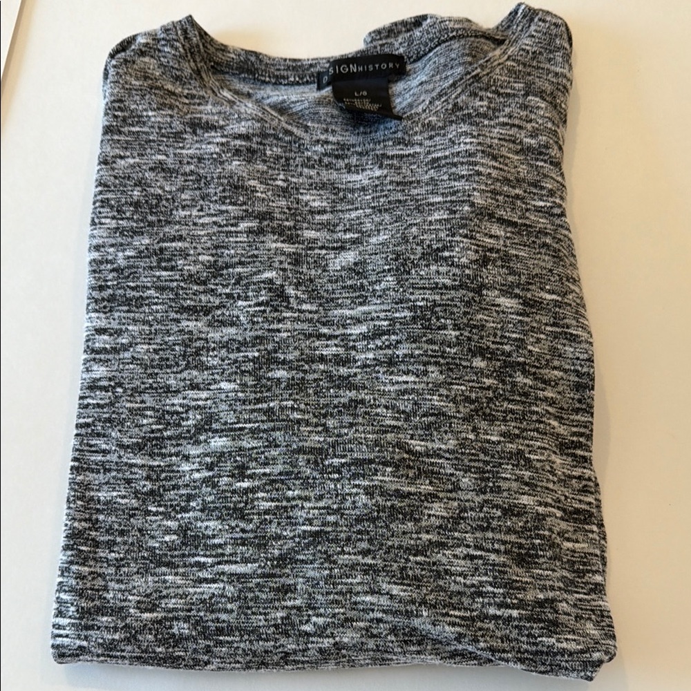 Women's Heather Gray Long Sleeve Ruched Top